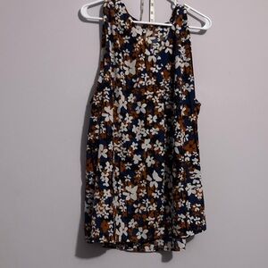 Floral Sleeveless Top